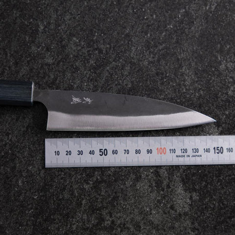 Ajikiri Blue Steel #1 Kurouchi Dunkelblauer Urushi Griff 145mm