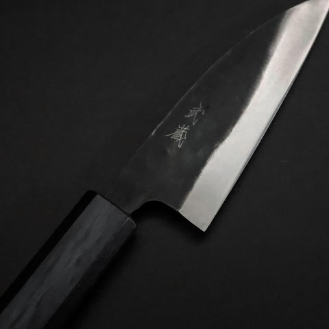 Ajikiri Blue Steel #2  Kurouchi Blue Urushi Handle 105mm