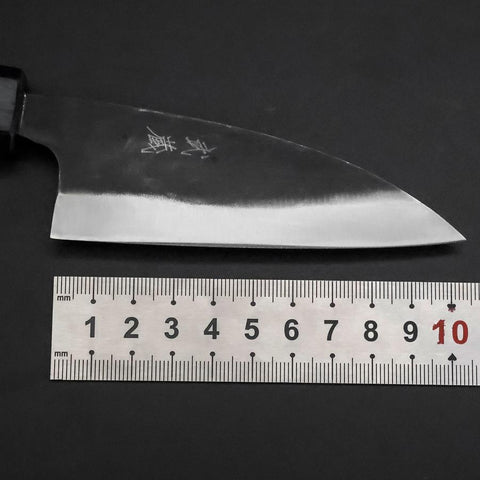 Ajikiri Blue Steel #2  Kurouchi Blue Urushi Handle 105mm