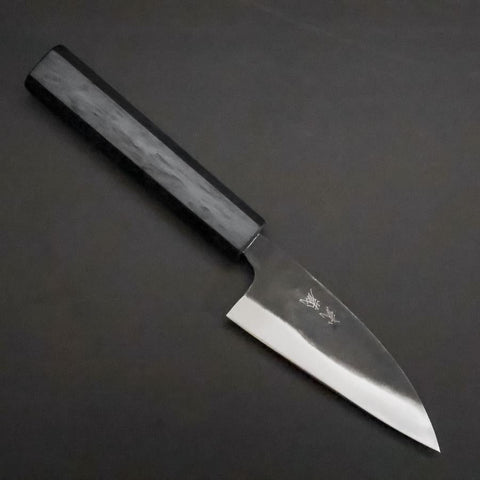 Ajikiri Blue Steel #2  Kurouchi Blue Urushi Handle 105mm