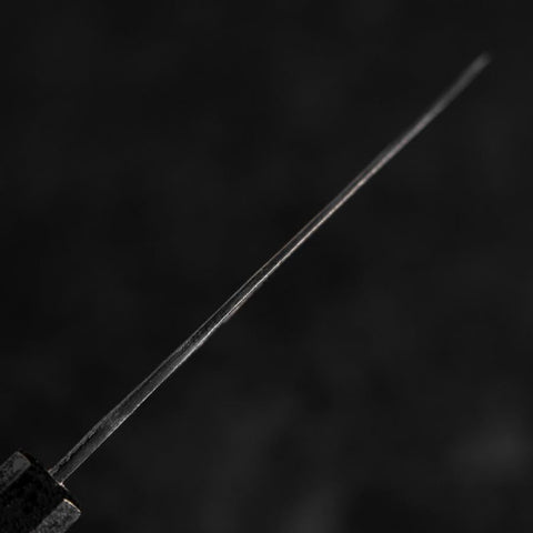 Ajikiri White Steel #2 Kurouchi Schwarzer Ishime Urushi Griff 105mm
