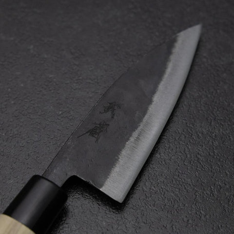 Ajikiri White Steel #2 Kurouchi Magnolia Round Handle 105mm