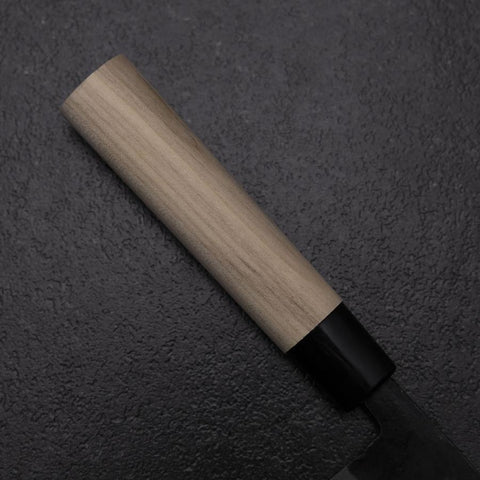 Ajikiri White Steel #2 Kurouchi Magnolia Round Handle 105mm