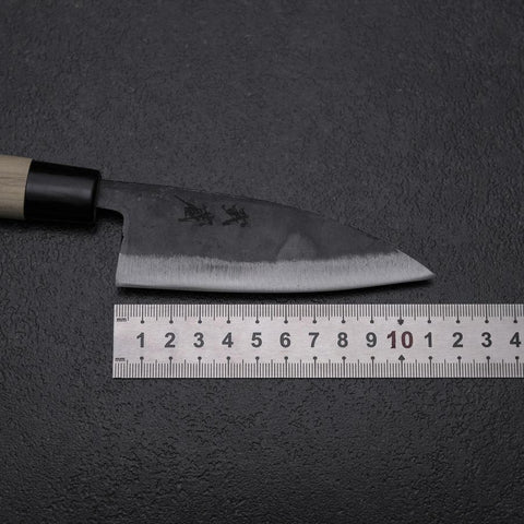 Ajikiri White Steel #2 Kurouchi Magnolia Round Handle 105mm