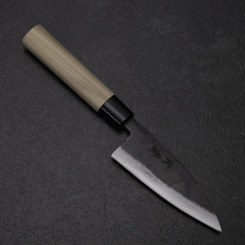 Ajikiri White Steel #2 Kurouchi Magnolia Round Handle 105mm