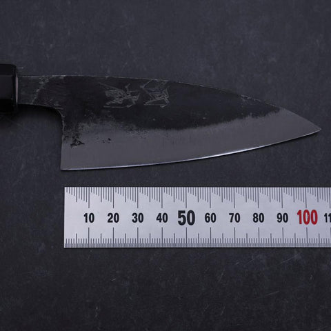 Ajikiri White Steel #2 Kurouchi Buffalo Magnolia Handle 105mm