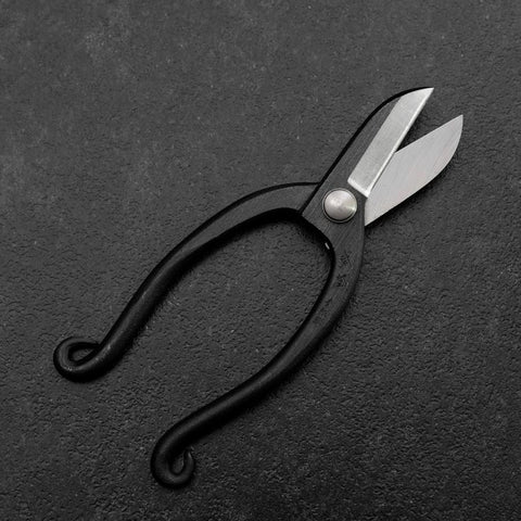 Black Musashi Flower Scissors Blue Steel #2 Undercuts Forged Handmade 165mm