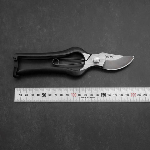 Black Musashi Pruning Shears / Garden Scissors B Type Forged Handmade 200mm