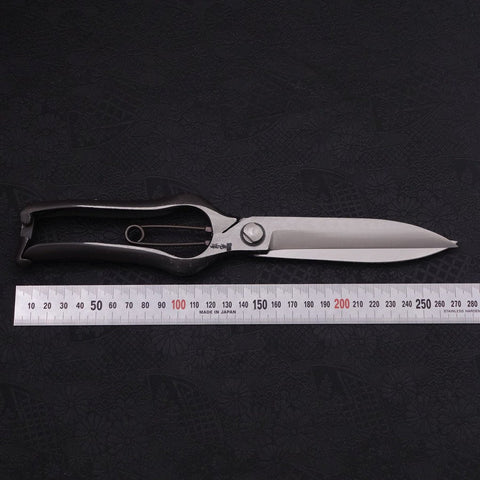 Black Musashi Pruning Shears / Garden Scissors Long Forged Handmade 270mm