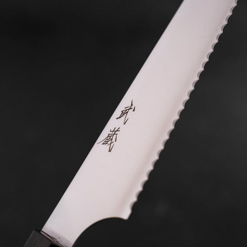 Bread knife Molybdenum Polished Ebony Handle 230mm