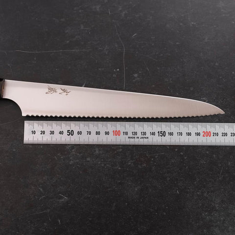 Bread knife Molybdenum Polished Ebony Handle 230mm