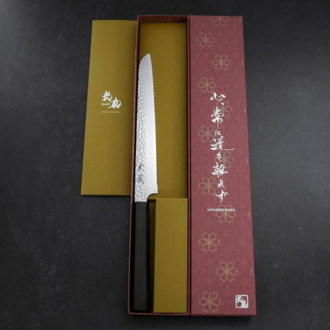 Bread knife VG-10 Tsuchime Ebony Handle 210mm