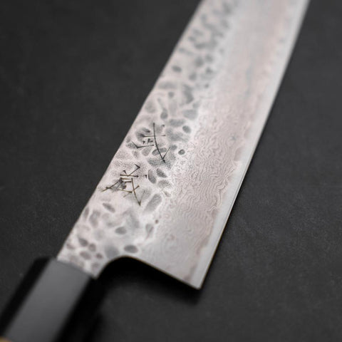 Bunka AUS-10 Tsuchime Damascus Buffalo Magnolia Handle 170mm