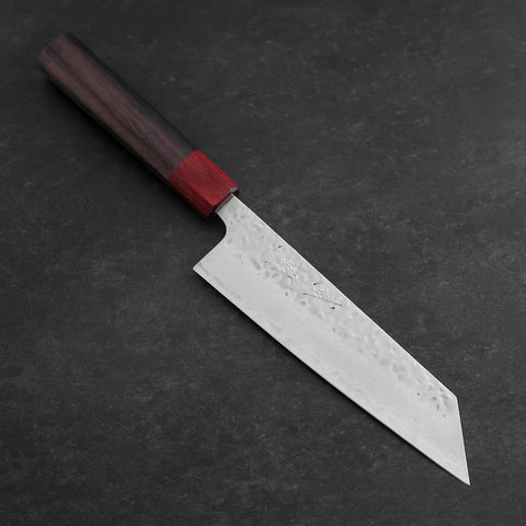 Bunka AUS-10 Tsuchime Damascus Shitan Handle 170mm