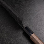 Bunka Blue Steel #1 Kurouchi Tsuchime Buffalo Walnut Handle 165mm (6.5”)-[Musashi]-[Japanese-Kitchen-Knives]