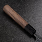 Bunka Blue Steel #1 Kurouchi Tsuchime Buffalo Walnut Handle 165mm (6.5”)-[Musashi]-[Japanese-Kitchen-Knives]