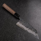 Bunka Blue Steel #1 Kurouchi Tsuchime Buffalo Walnut Handle 165mm (6.5”)-[Musashi]-[Japanese-Kitchen-Knives]