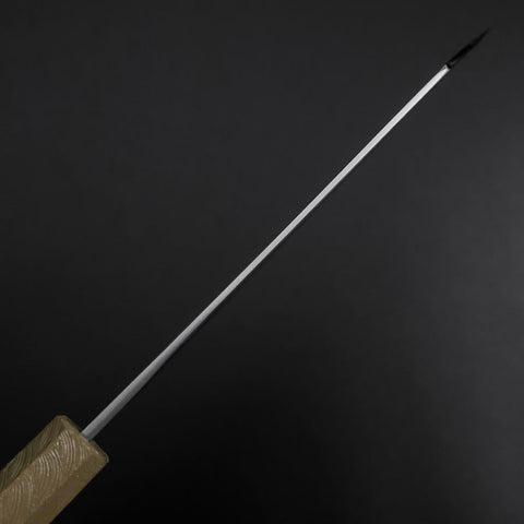 Bunka Blue Steel #1 Kurouchi White Urushi Handle 170mm