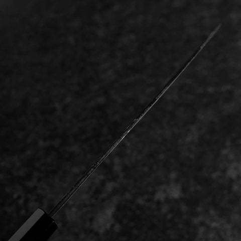 Bunka Blue Steel #2 Kurouchi Damast Büffelhorn und Walnussholz Griff 180mm