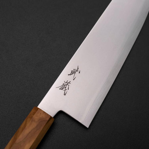 Bunka Blue Steel #2 Polished Olive Handle 170mm