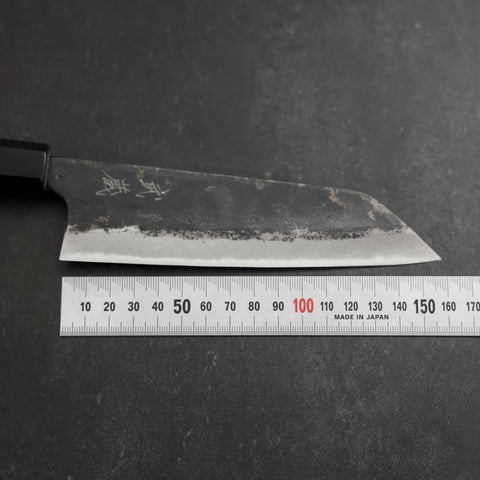 Bunka Blue Steel #2 Kurouchi Buffalo Teak Handle 165mm