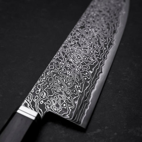 Bunka SG-2 Black Damascus Western Ebony Handle 180mm
