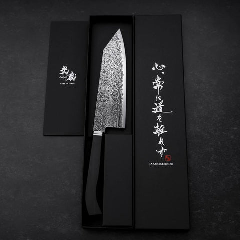 Bunka SG-2 Black Damascus Western Ebony Handle 180mm