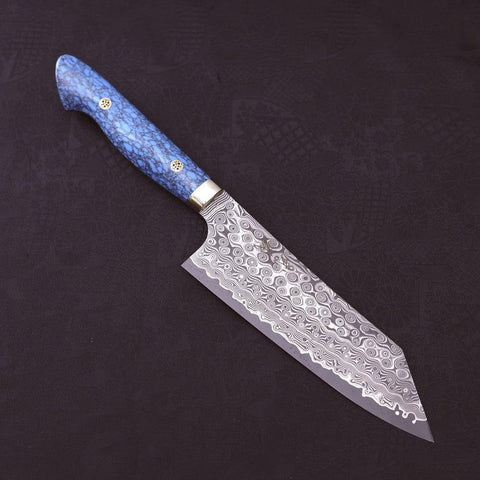 Bunka SG-2 Damascus Turquoise Blue Handle 170mm