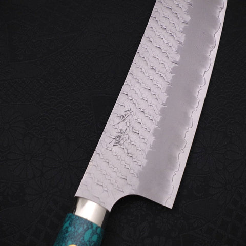 Bunka SG-2 Tsuchime Turquoise Green Handle 170mm