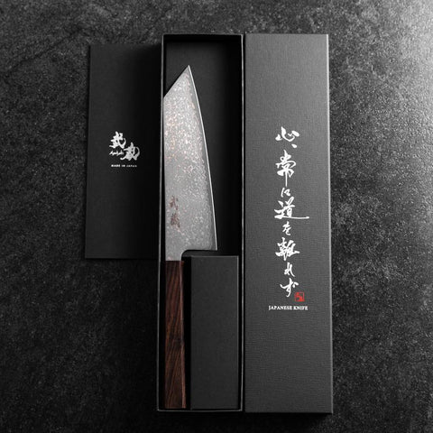 Bunka SLD Black Damascus Ebony Handle 175mm