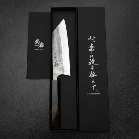 Bunka Silver Steel #3 Nashiji Fire Urushi Handle 170mm