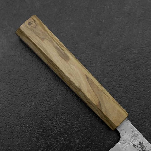 Bunka Silver Steel #3 Nashiji Olive Handle 175mm