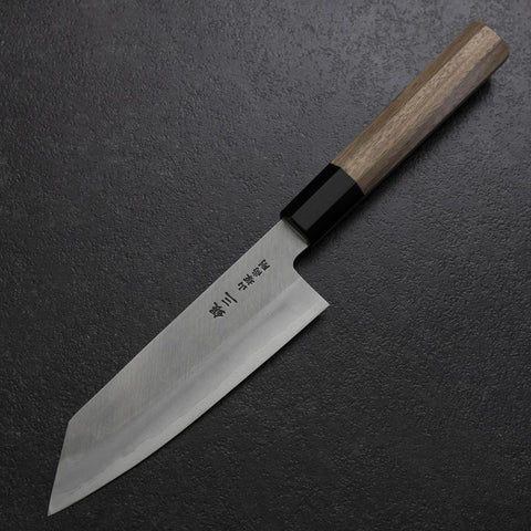 Bunka Silver Steel #3 Polished Buffalo Walnut Handle 155mm