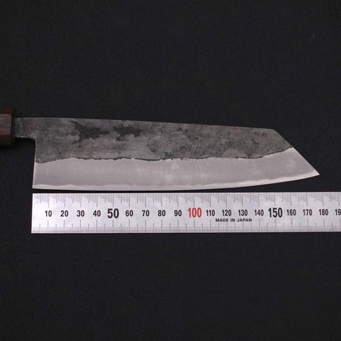 Bunka Stainless Clad Blue Steel #2 Kurouchi Walnut Shitan Handle 180mm