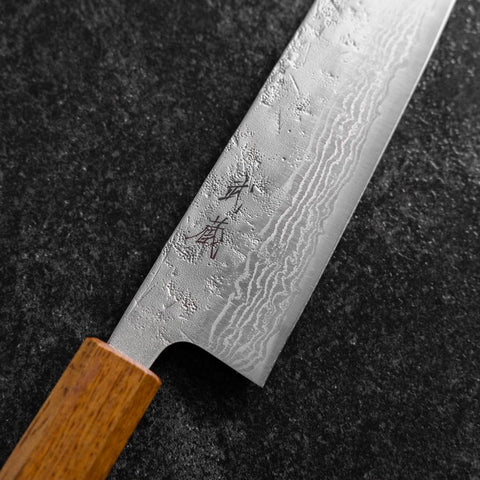 Bunka Acciaio Inox Svedese Nashiji Washi Damasco Manico Yaki Urushi 170mm