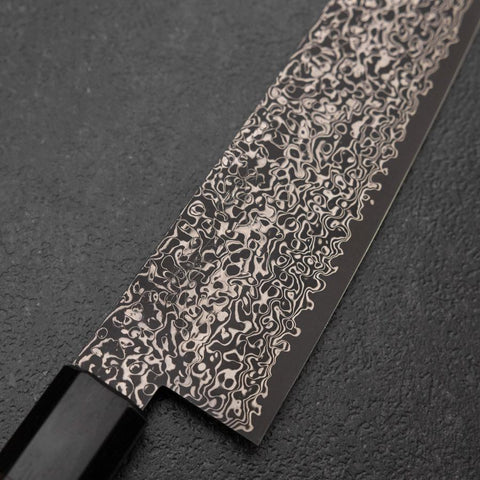 Bunka VG-10 Black Damascus Shitan Handle 180mm
