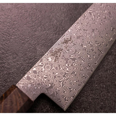 Bunka VG-10 Damascus Brown Birch Handle 180mm