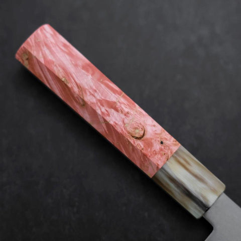 Bunka VG-10 Damascus Buffalo Dark Pink Maple Handle 180mm