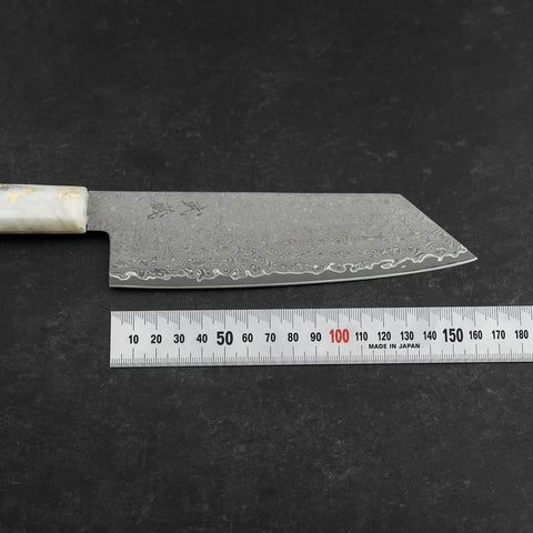 Bunka VG-10 Damascus Ocean White Black Gold Handle 165mm
