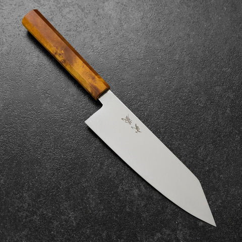 Bunka VG-10 Damascus Yellow-Brown Birch Handle 180mm