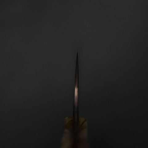 Bunka VG-10 Mirror Damascus Olive Handle 180mm - Brown