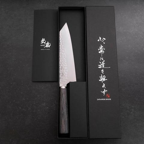 Bunka VG-10 Tsuchime Oval Charcoal Handle 165mm