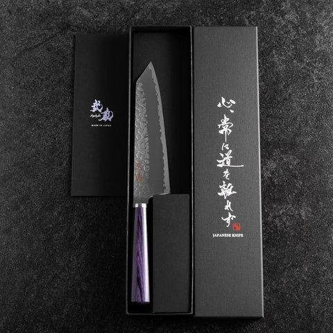 Bunka VG-10 Tsuchime Oval Purple Handle 165mm
