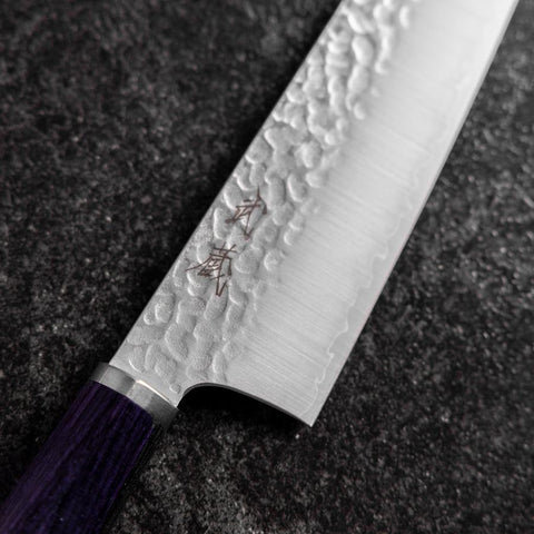 Bunka VG-10 Tsuchime Oval Purple Handle 180mm