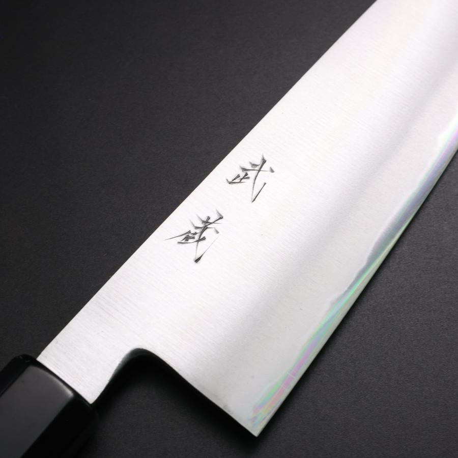 Bunka White Steel #2 Bokashi Buffalo Ebony Handle 165mm