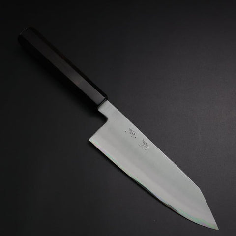 Bunka White Steel #2 Bokashi Buffalo Ebony Handle 165mm