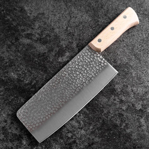 Chinese Cleaver AUS-6 Tsuchime Western Handle 180mm