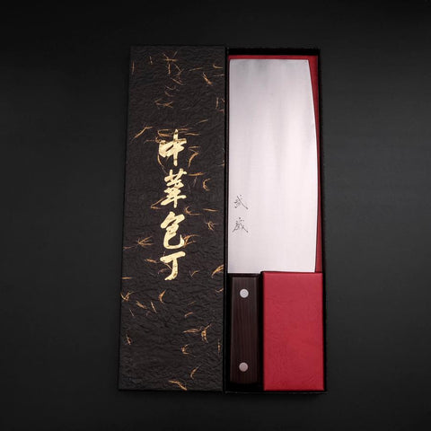 Chinese Cleaver SK Steel Polished Cherry Handle 220mm