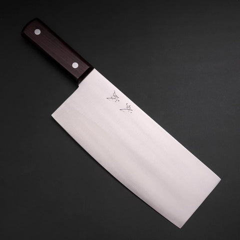 Chinese Cleaver SK Steel Polished Cherry Handle 220mm