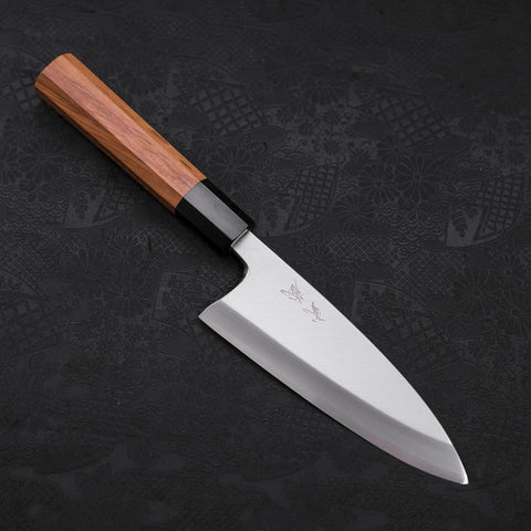 Deba AUS-10 Polished Buffalo Teak Handle 150mm